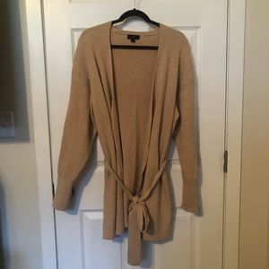 J. Crew 365 tie waist cardigan sweater